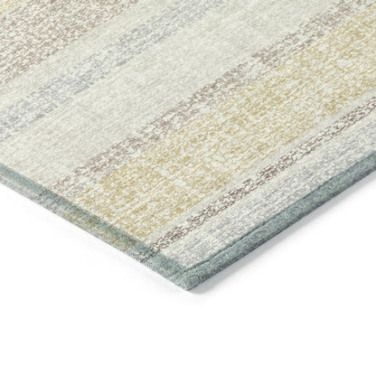 Machine Washable Indoor/Outdoor Chantille ACN2122 Ivory 5' x 7'6" Rug
