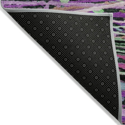 Machine Washable Indoor/Outdoor Chantille ACN2125 Pink 5' x 7'6" Rug