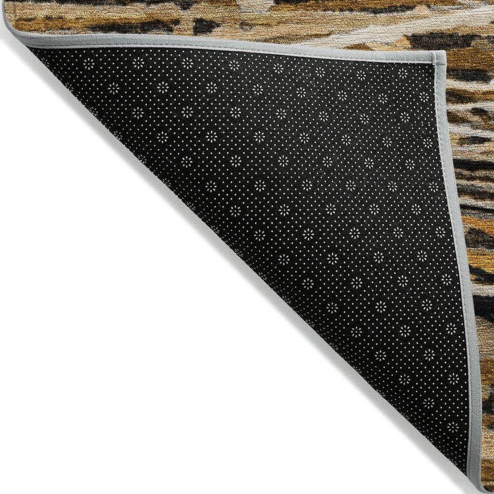 Machine Washable Indoor/Outdoor Chantille ACN2126 Copper 5' x 7'6" Rug