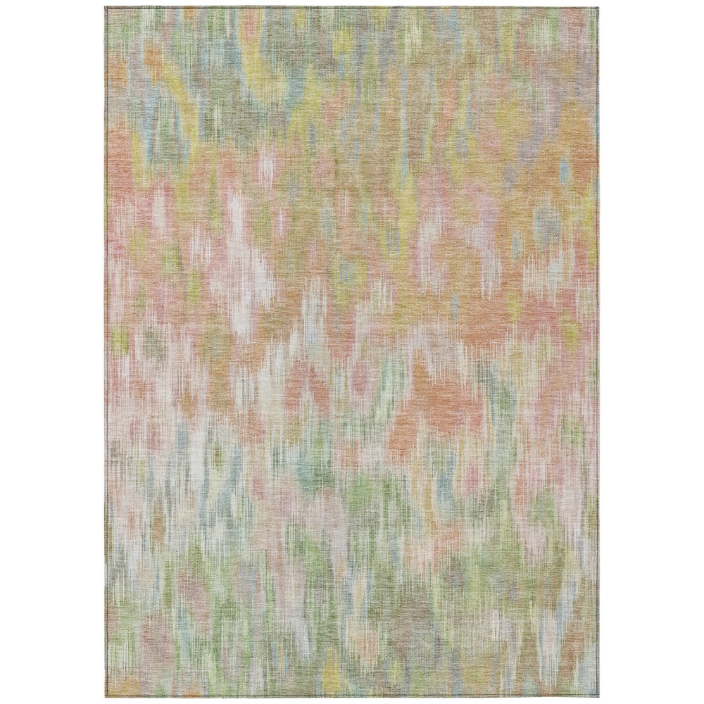 Machine Washable Indoor/Outdoor Chantille ACN2129 Coral 9' x 12' Rug