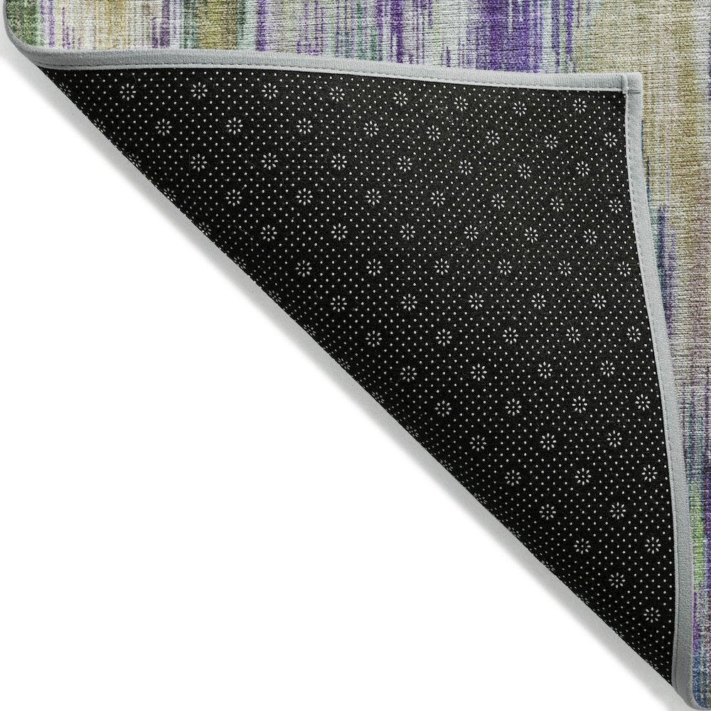 Machine Washable Indoor/Outdoor Chantille ACN2129 Green 5' x 7'6" Rug