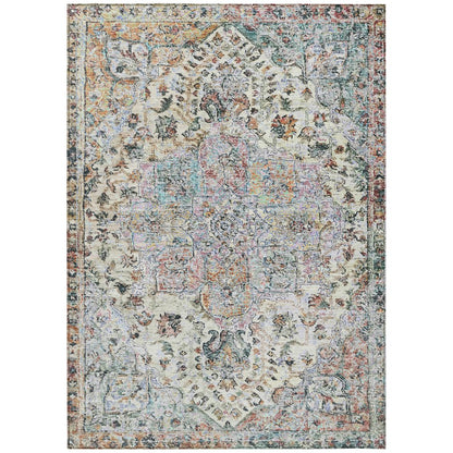 Machine Washable Indoor/Outdoor Chantille ACN2138 Sage 9' x 12' Rug