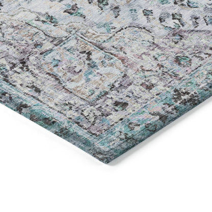 Machine Washable Indoor/Outdoor Chantille ACN2138 Sky 5' x 7'6" Rug