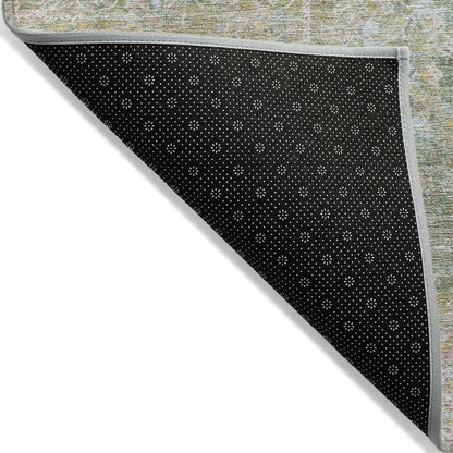 Machine Washable Indoor/Outdoor Chantille ACN2140 Green 5' x 7'6" Rug