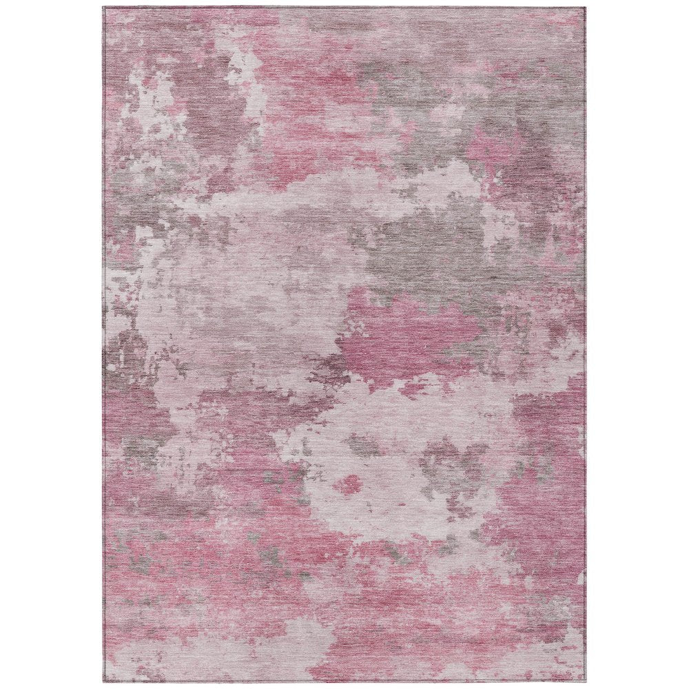 Machine Washable Indoor/Outdoor Chantille ACN2144 Pink 9' x 12' Rug