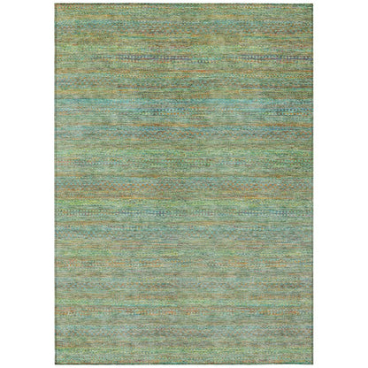 Machine Washable Indoor/Outdoor Chantille ACN2148 Green 9' x 12' Rug