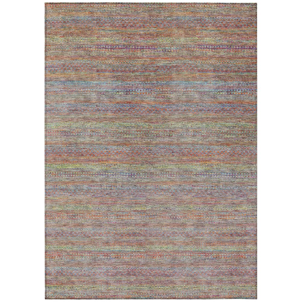 Machine Washable Indoor/Outdoor Chantille ACN2148 Terracotta 9' x 12' Rug