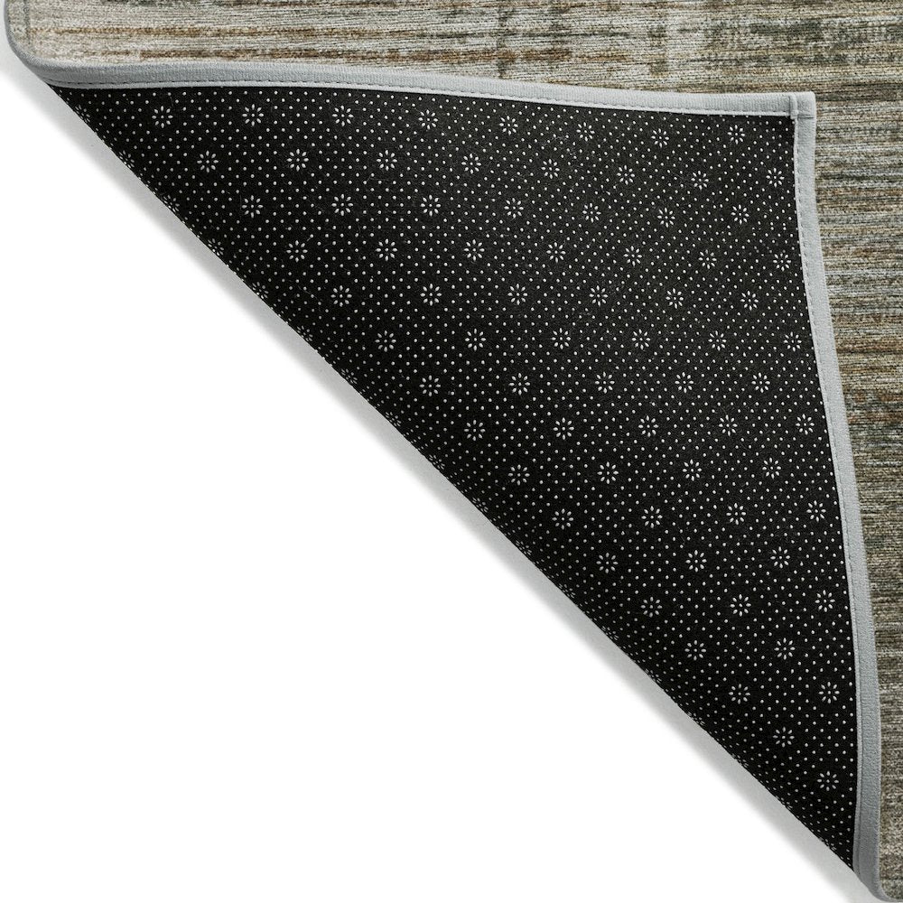 Machine Washable Indoor/Outdoor Chantille ACN2149 Pewter 5' x 7'6" Rug
