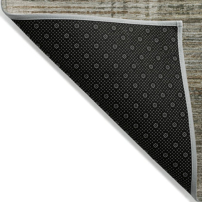 Machine Washable Indoor/Outdoor Chantille ACN2149 Pewter 5' x 7'6" Rug