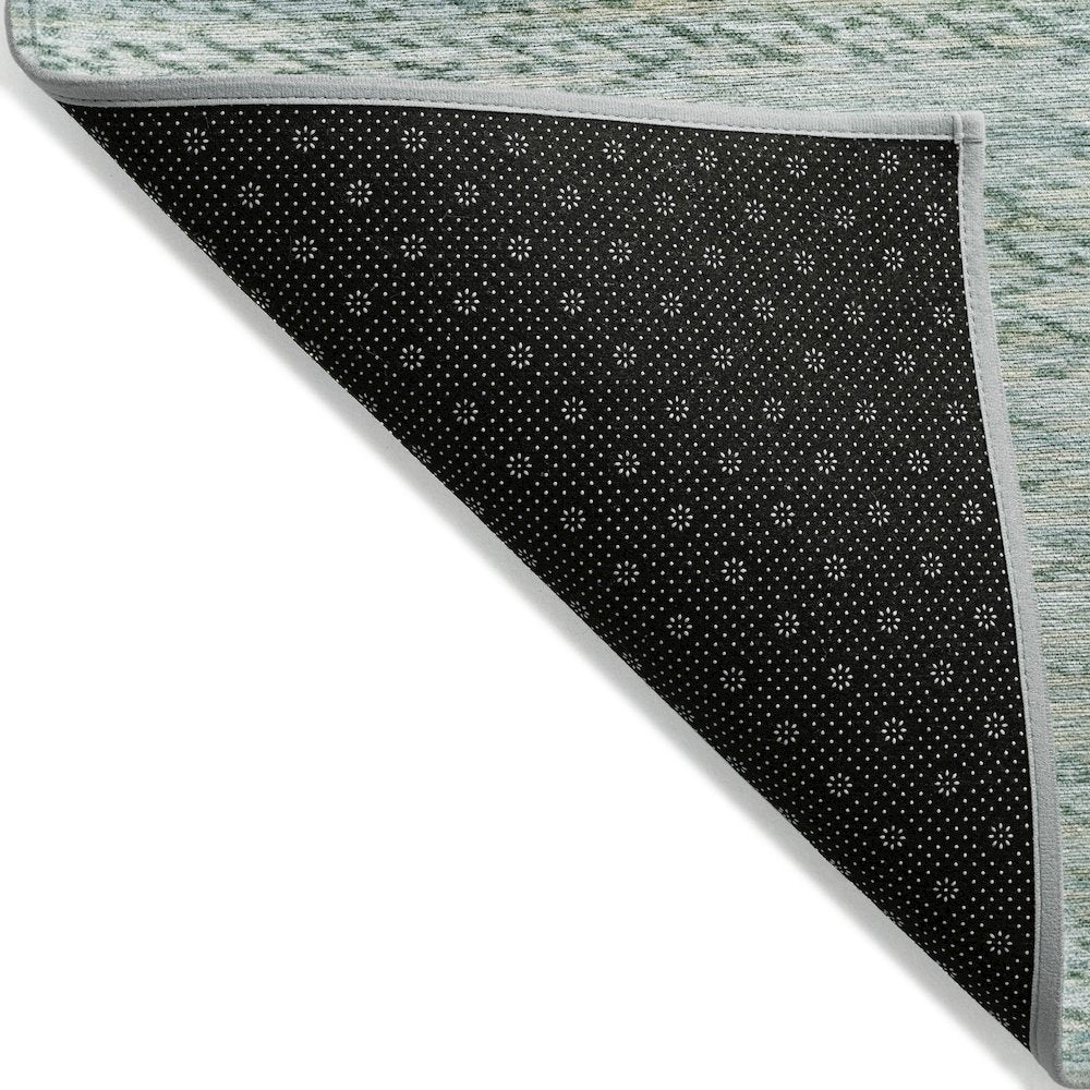 Machine Washable Indoor/Outdoor Chantille ACN2150 Aqua 5' x 7'6" Rug