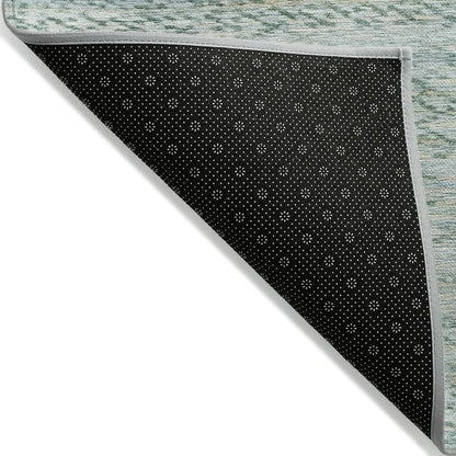 Machine Washable Indoor/Outdoor Chantille ACN2150 Aqua 5' x 7'6" Rug