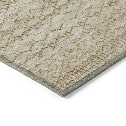 Machine Washable Indoor/Outdoor Chantille ACN2150 Beige 5' x 7'6" Rug