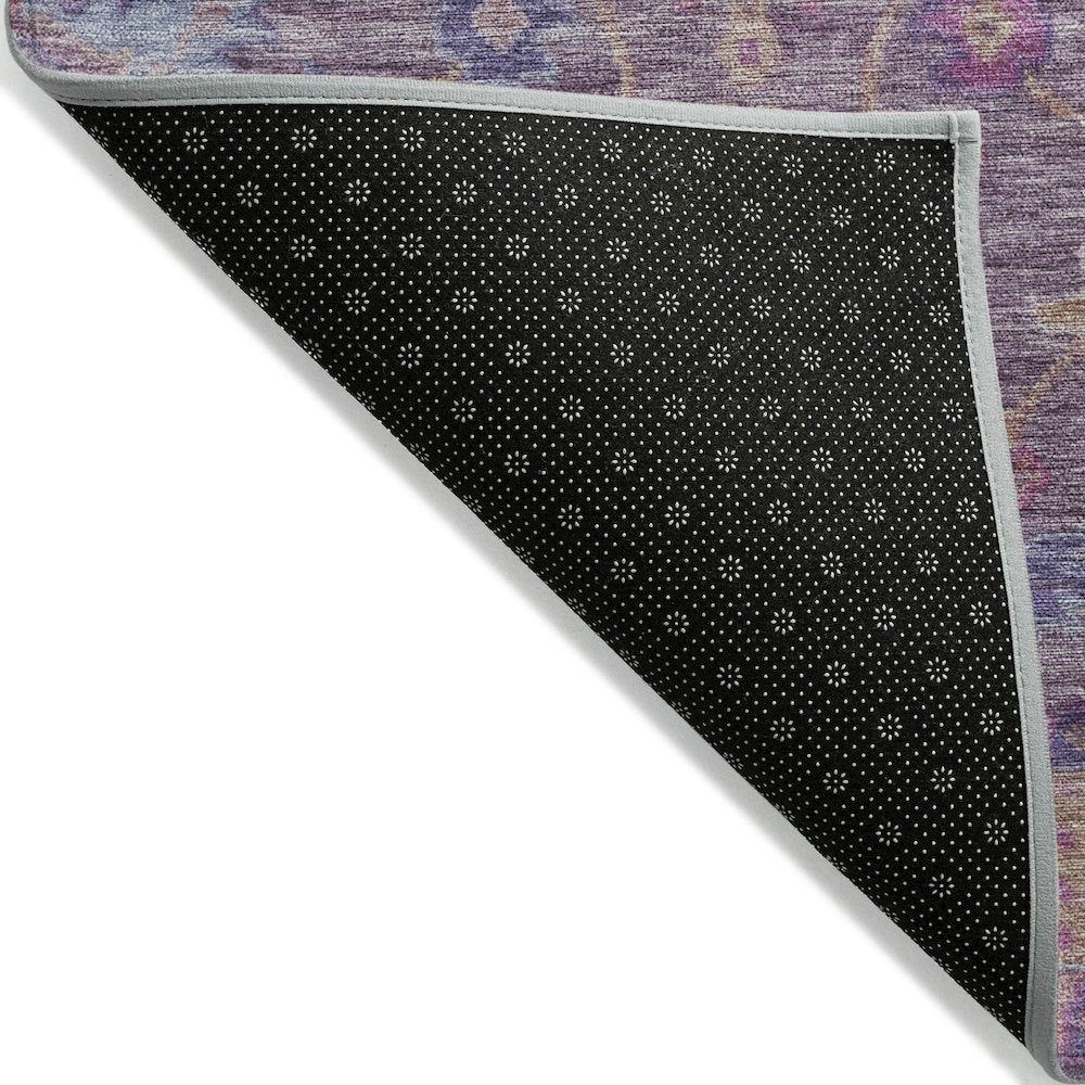 Machine Washable Indoor/Outdoor Chantille ACN2151 Eggplant 5' x 7'6" Rug