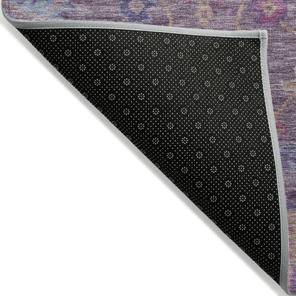 Machine Washable Indoor/Outdoor Chantille ACN2151 Eggplant 5' x 7'6" Rug