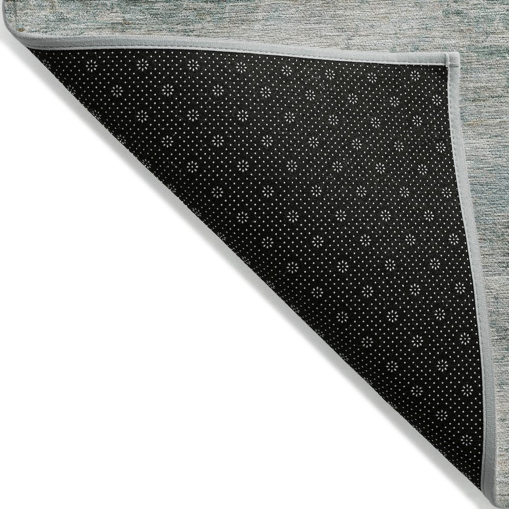 Machine Washable Indoor/Outdoor Chantille ACN2154 Aqua 5' x 7'6" Rug