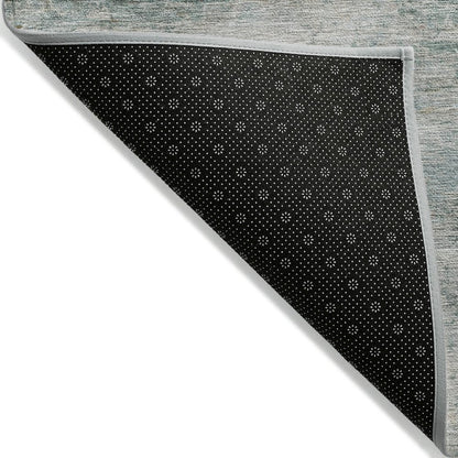 Machine Washable Indoor/Outdoor Chantille ACN2154 Aqua 5' x 7'6" Rug