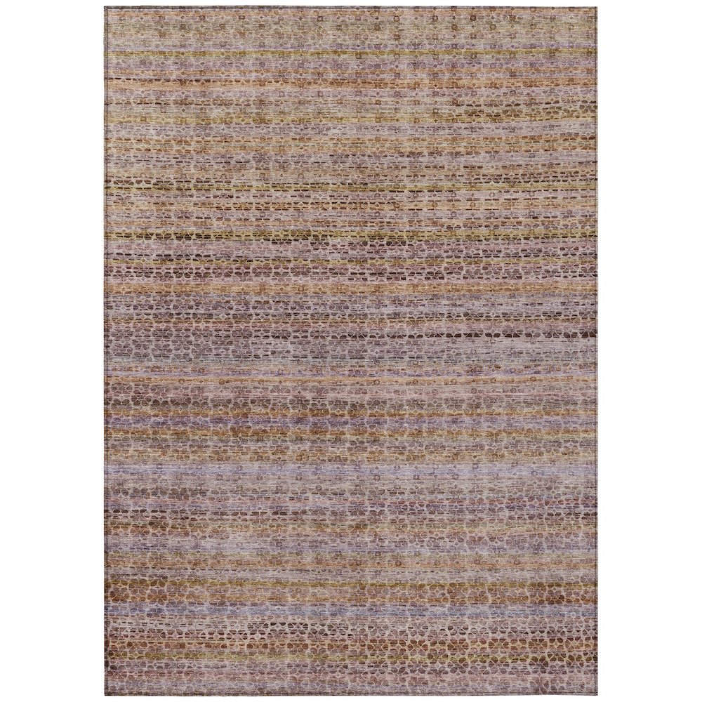 Machine Washable Indoor/Outdoor Chantille ACN2155 Khaki 9' x 12' Rug