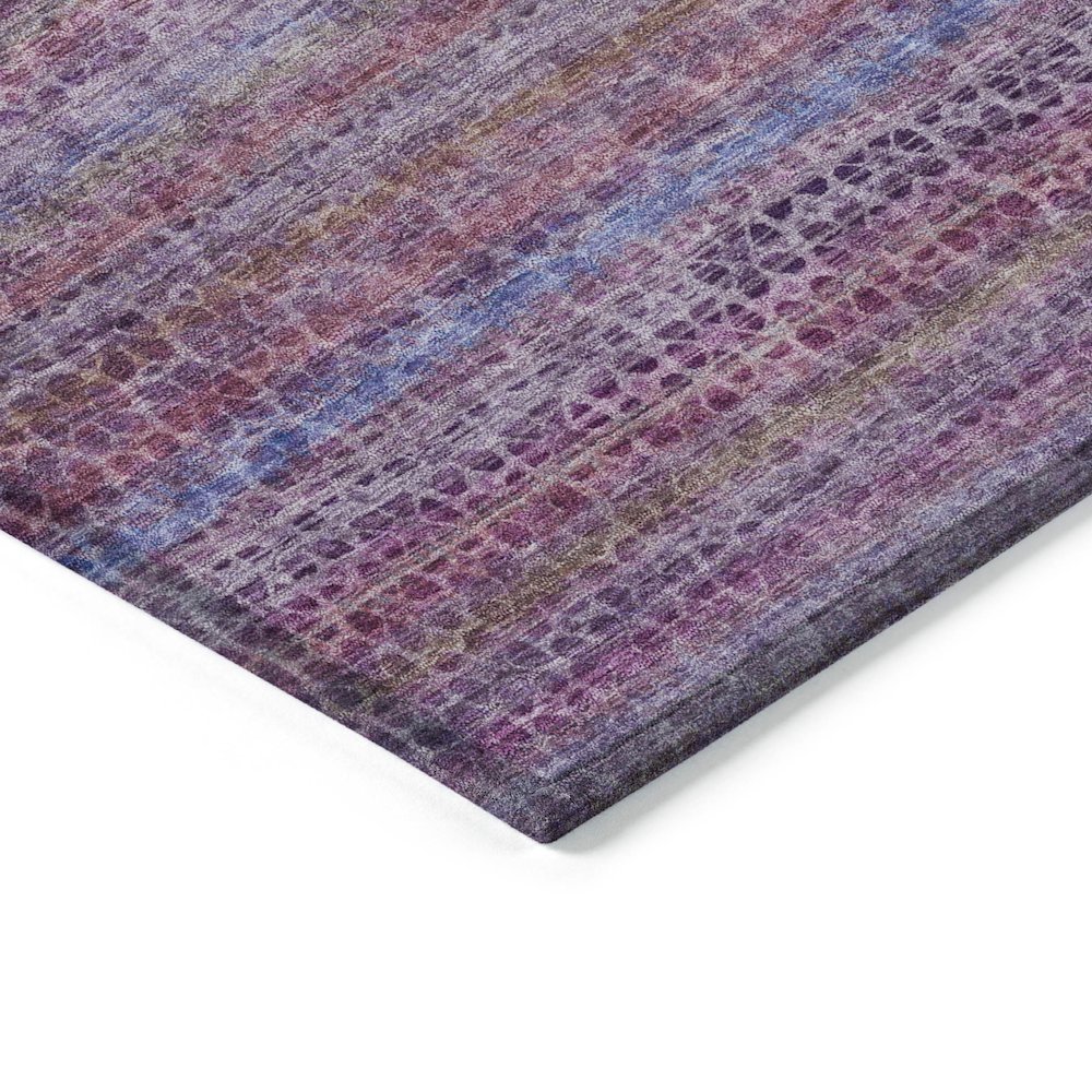 Machine Washable Indoor/Outdoor Chantille ACN2155 Purple 5' x 7'6" Rug