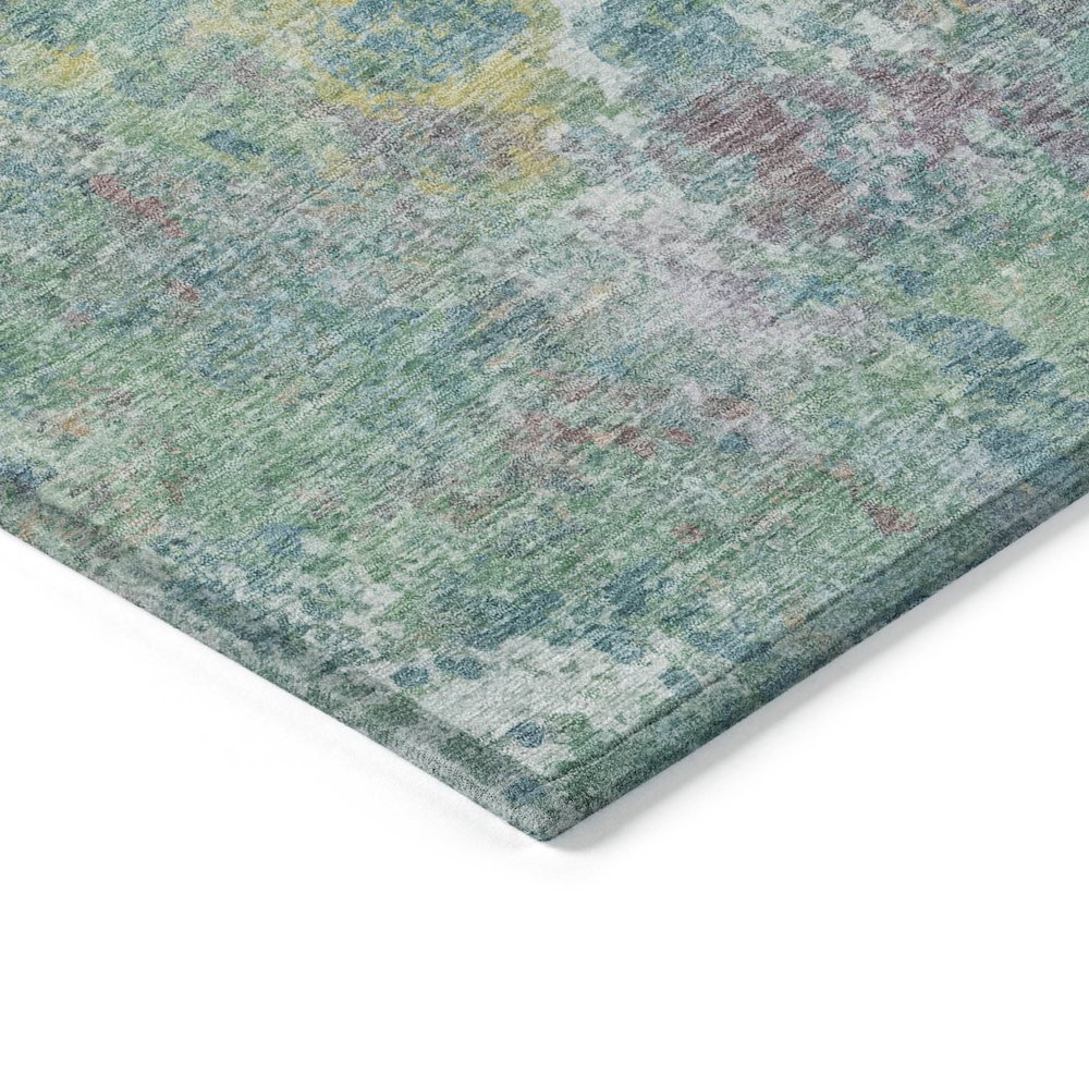 Machine Washable Indoor/Outdoor Chantille ACN2166 Teal 5' x 7'6" Rug