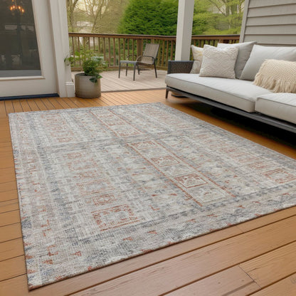 Machine Washable Indoor/Outdoor Chantille ACN2173 Beige 9' x 12' Rug
