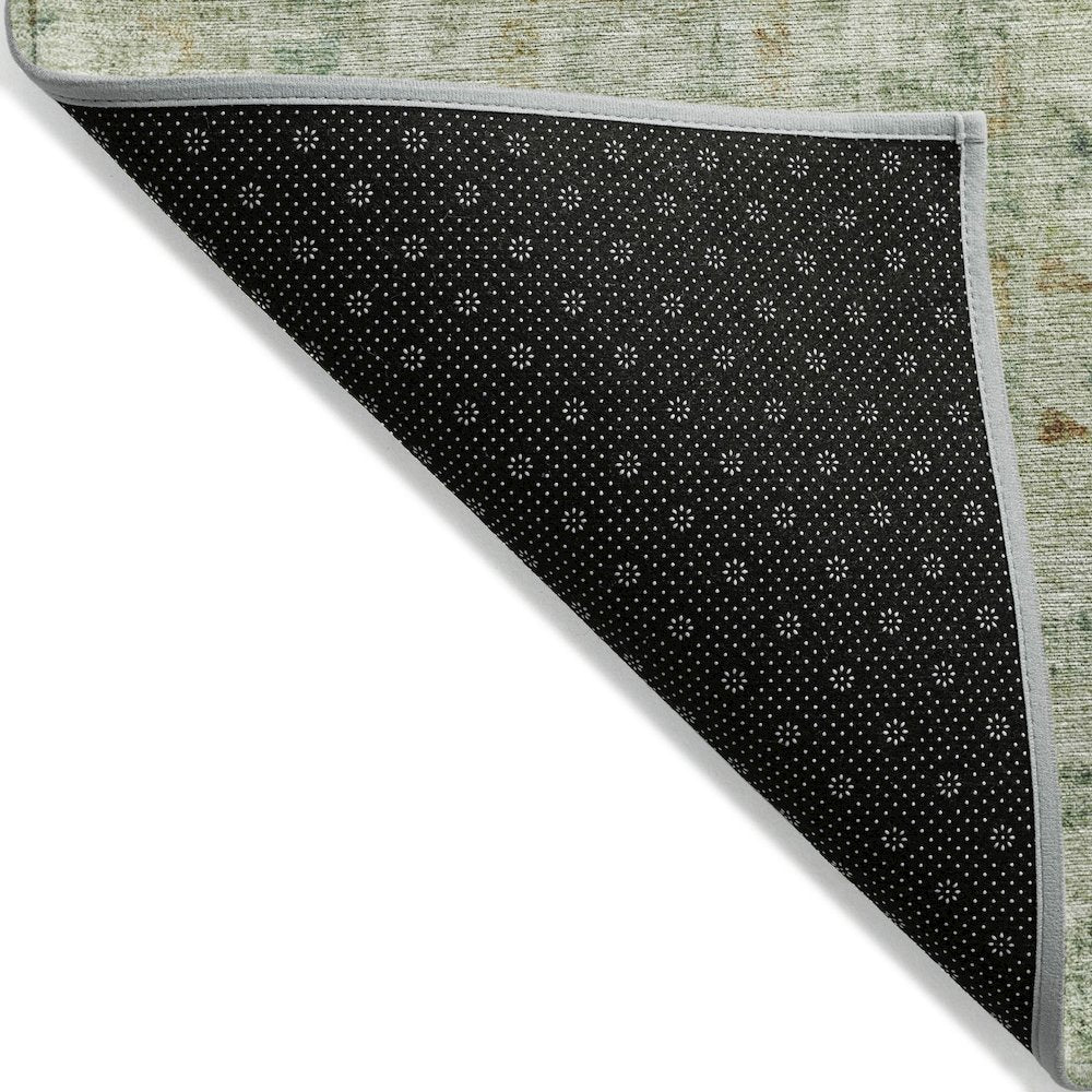 Machine Washable Indoor/Outdoor Chantille ACN2173 Green 5' x 7'6" Rug