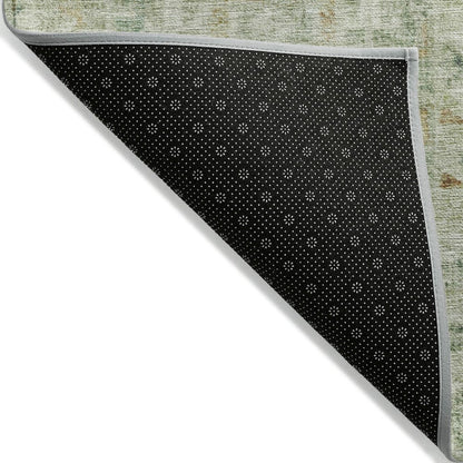 Machine Washable Indoor/Outdoor Chantille ACN2173 Green 5' x 7'6" Rug