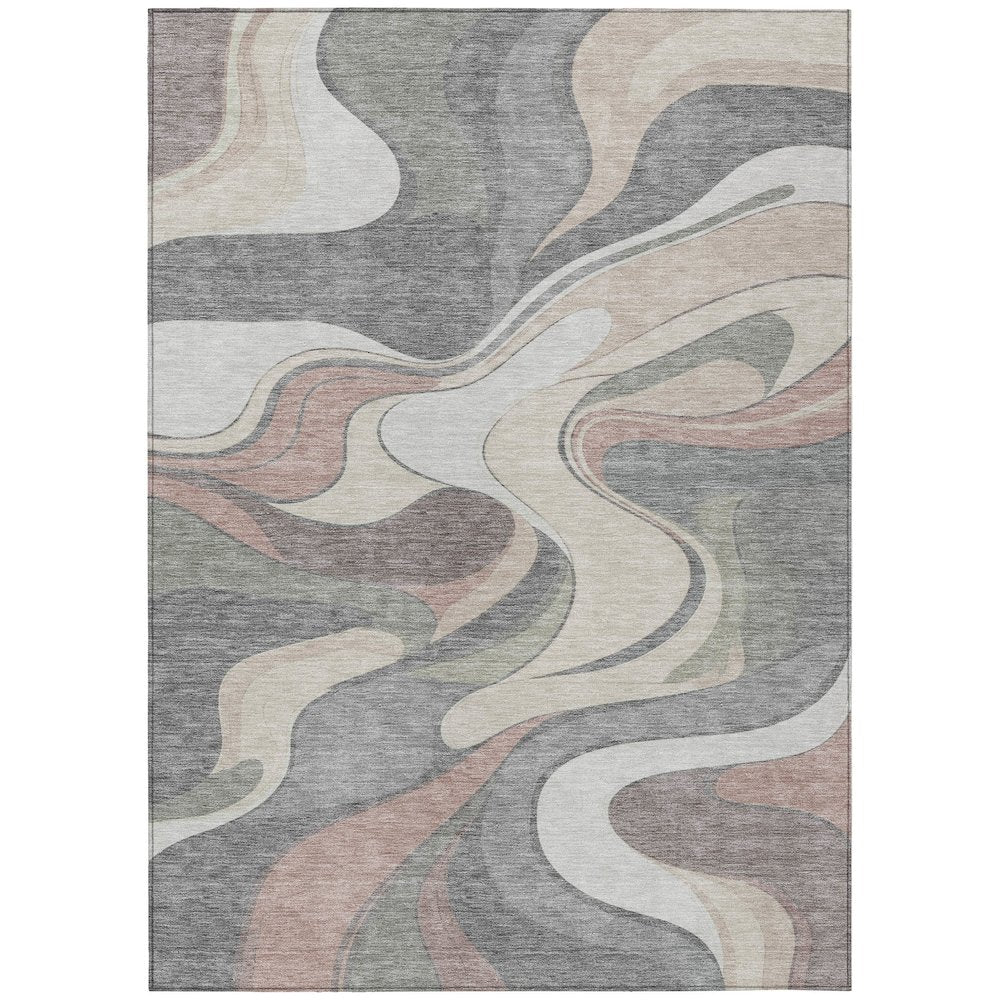Machine Washable Indoor/Outdoor Chantille ACN2183 Beige 9' x 12' Rug