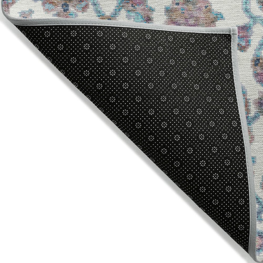 Machine Washable Indoor/Outdoor Chantille ACN2187 Teal 5' x 7'6" Rug