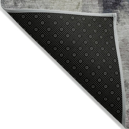 Machine Washable Indoor/Outdoor Chantille ACN2204 Gray 5' x 7'6" Rug