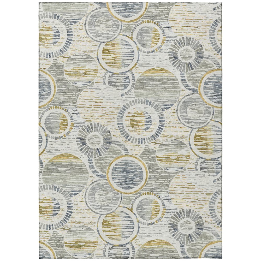 Machine Washable Indoor/Outdoor Chantille ACN2206 Ivory 9' x 12' Rug