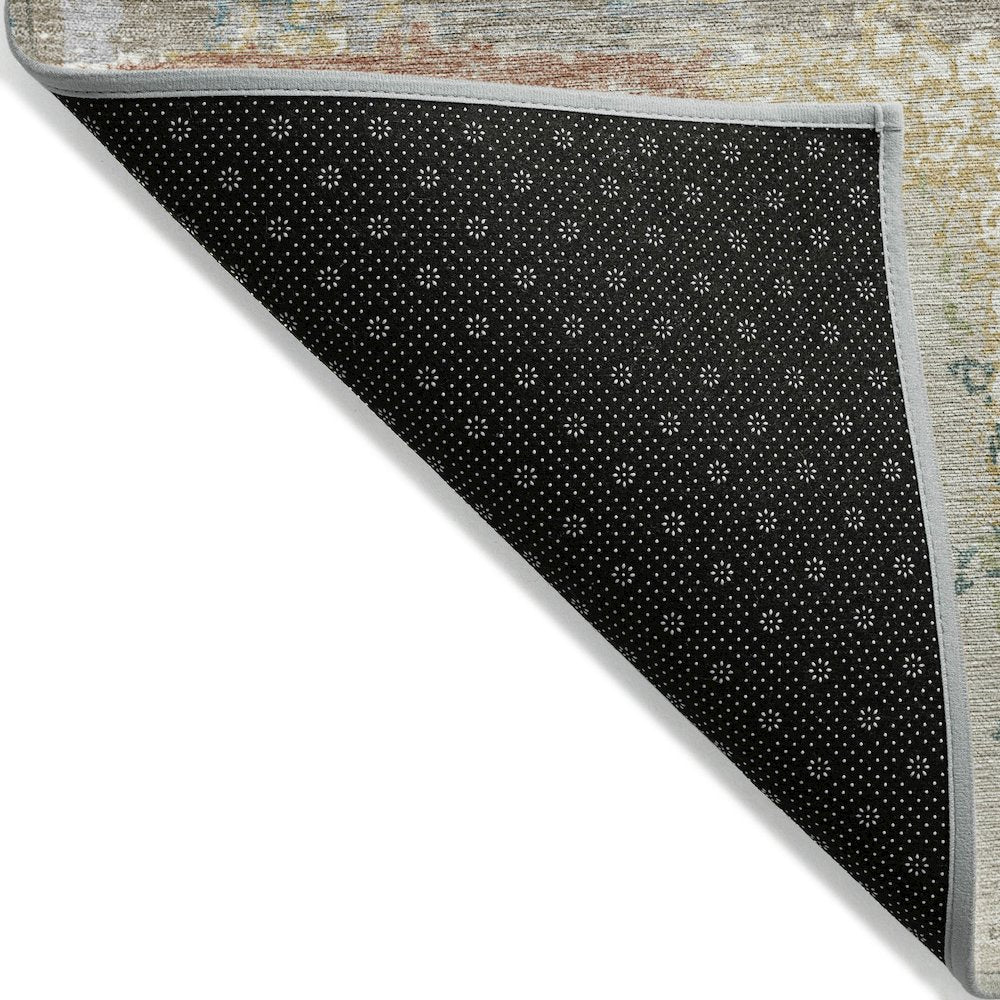 Machine Washable Indoor/Outdoor Chantille ACN2212 Beige 5' x 7'6" Rug
