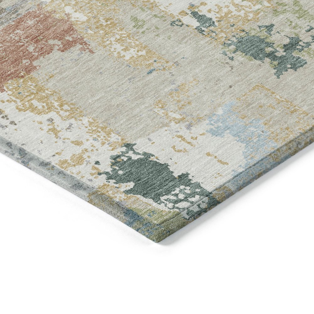 Machine Washable Indoor/Outdoor Chantille ACN2212 Beige 5' x 7'6" Rug
