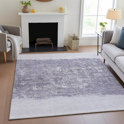 Machine Washable Indoor/Outdoor Chantille ACN2214 Lavender 9' x 12' Rug