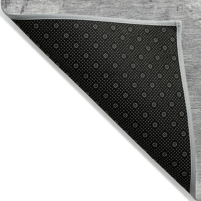 Machine Washable Indoor/Outdoor Chantille ACN2215 Gray 5' x 7'6" Rug