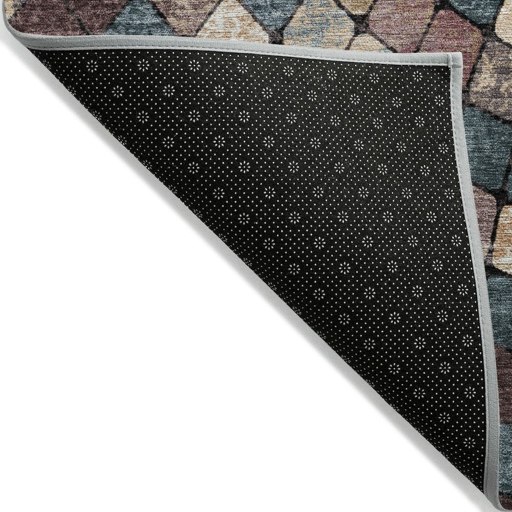 Machine Washable Indoor/Outdoor Chantille ACN2216 Copper 5' x 7'6" Rug