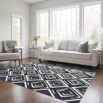 Chantille ACN862 Black 9' x 12' Rug