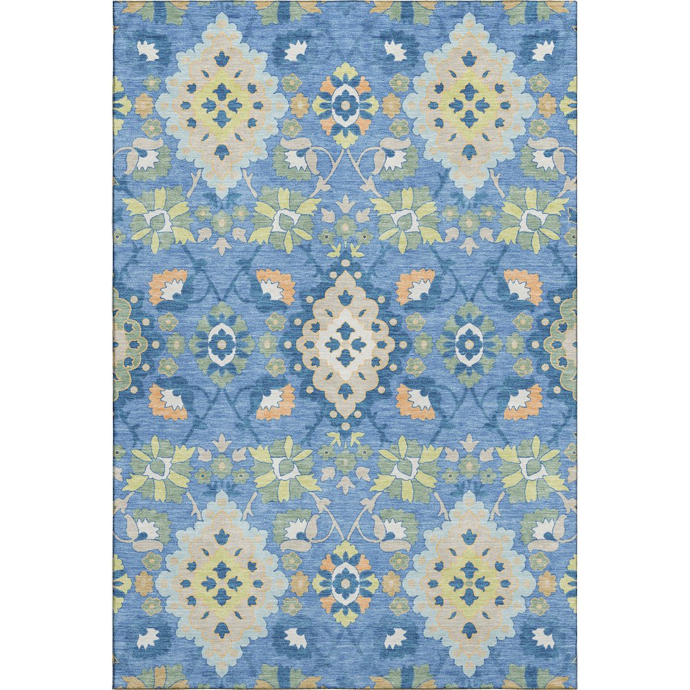 Premium Machine Washable Mayfield AMF1002 Blue 9' x 12' Rug