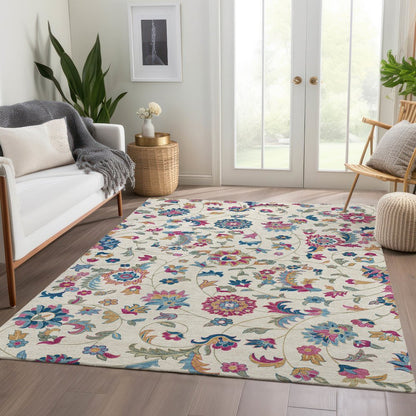 Premium Machine Washable Mayfield AMF1006 Linen 9' x 12' Rug