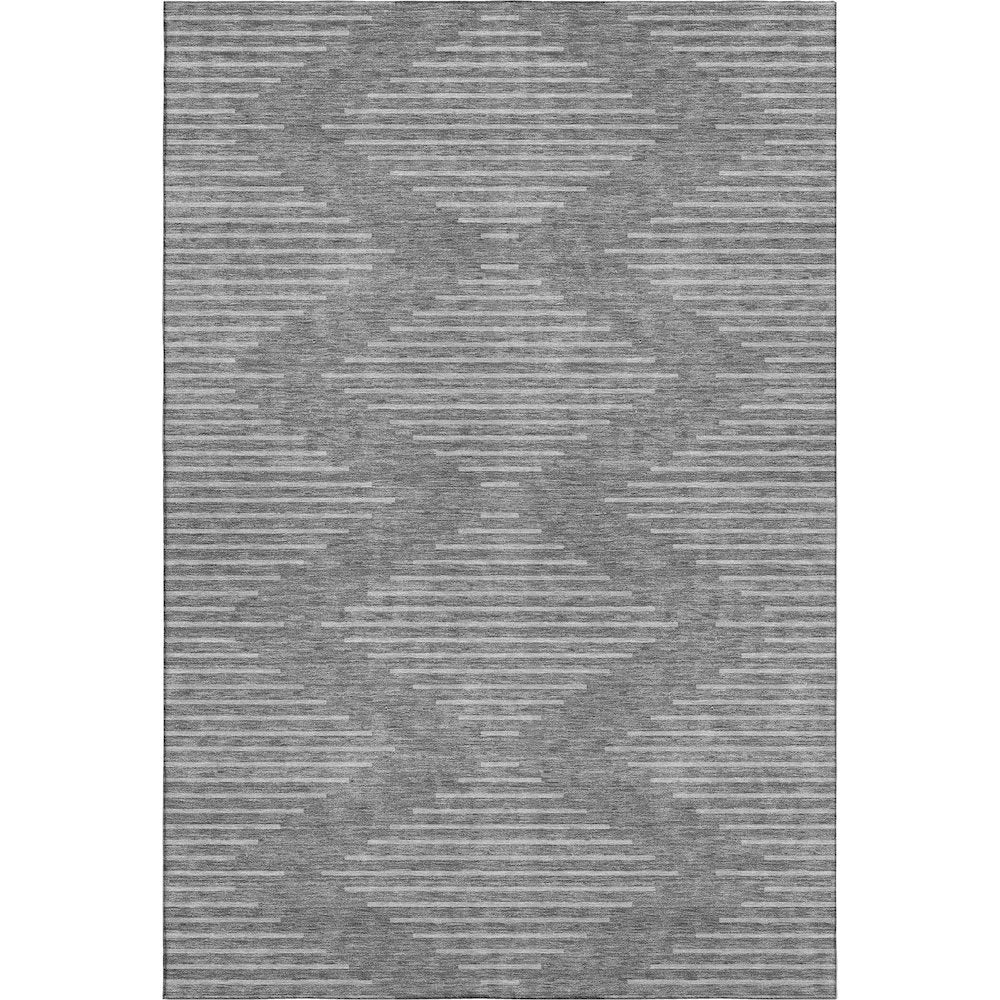 Premium Machine Washable Mayfield AMF1016 Charcoal 9' x 12' Rug
