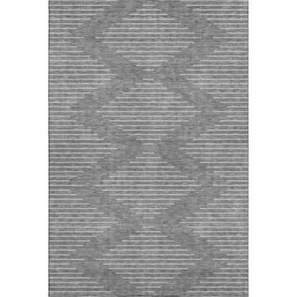 Premium Machine Washable Mayfield AMF1016 Charcoal 9' x 12' Rug