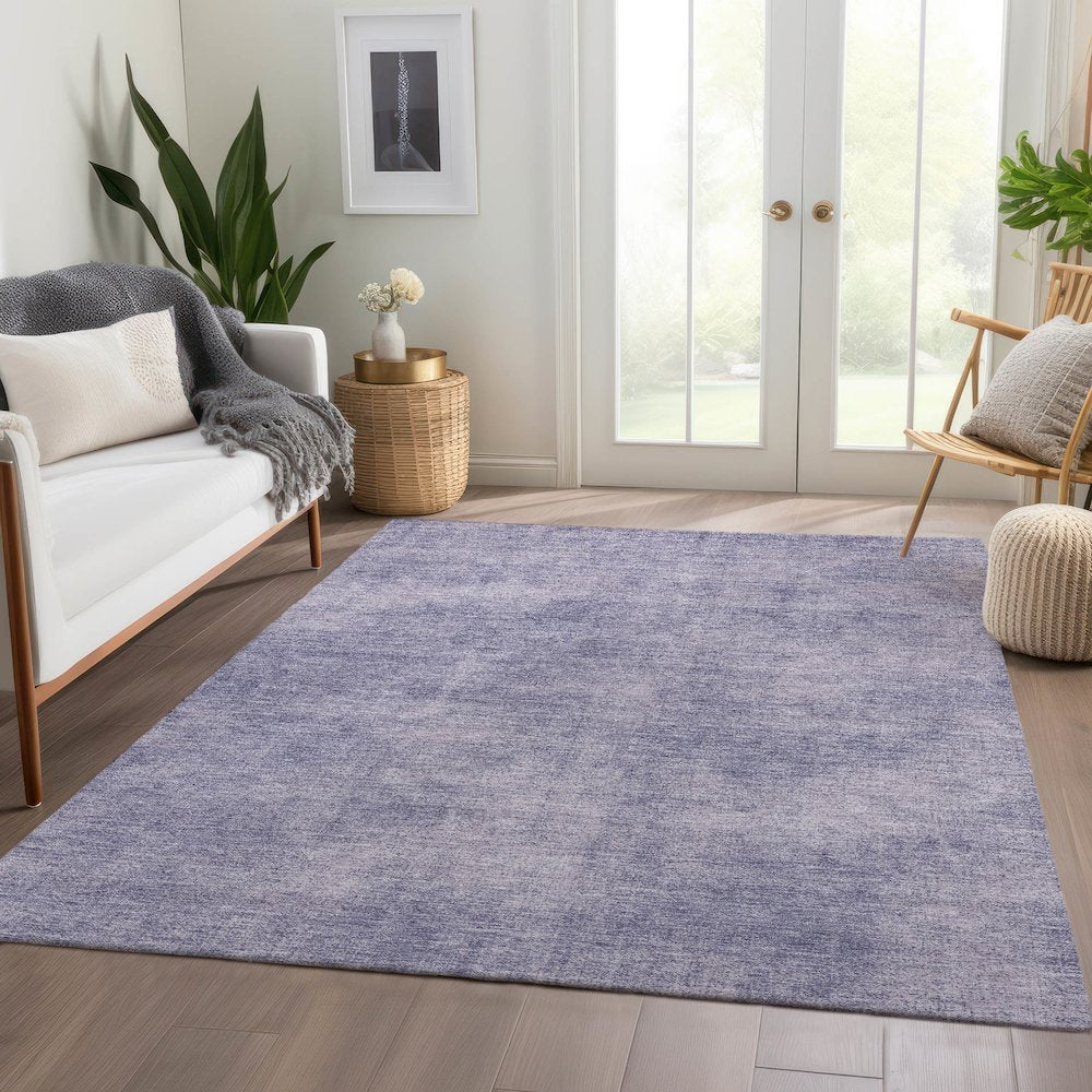 Premium Machine Washable Mayfield AMF1018 Purple 9' x 12' Rug