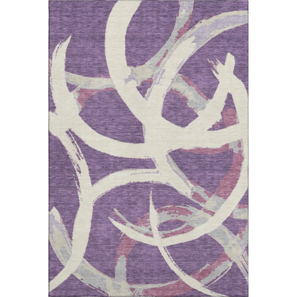 Premium Machine Washable Mayfield AMF1022 Purple 9' x 12' Rug