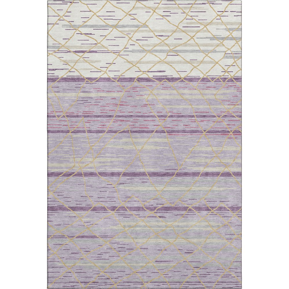 Premium Machine Washable Mayfield AMF1025 Purple 9' x 12' Rug