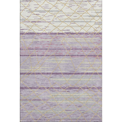 Premium Machine Washable Mayfield AMF1025 Purple 9' x 12' Rug