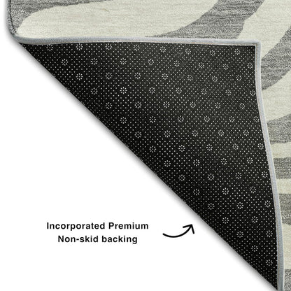 Premium Machine Washable Mayfield AMF1042 Gray 5' x 7'6" Rug