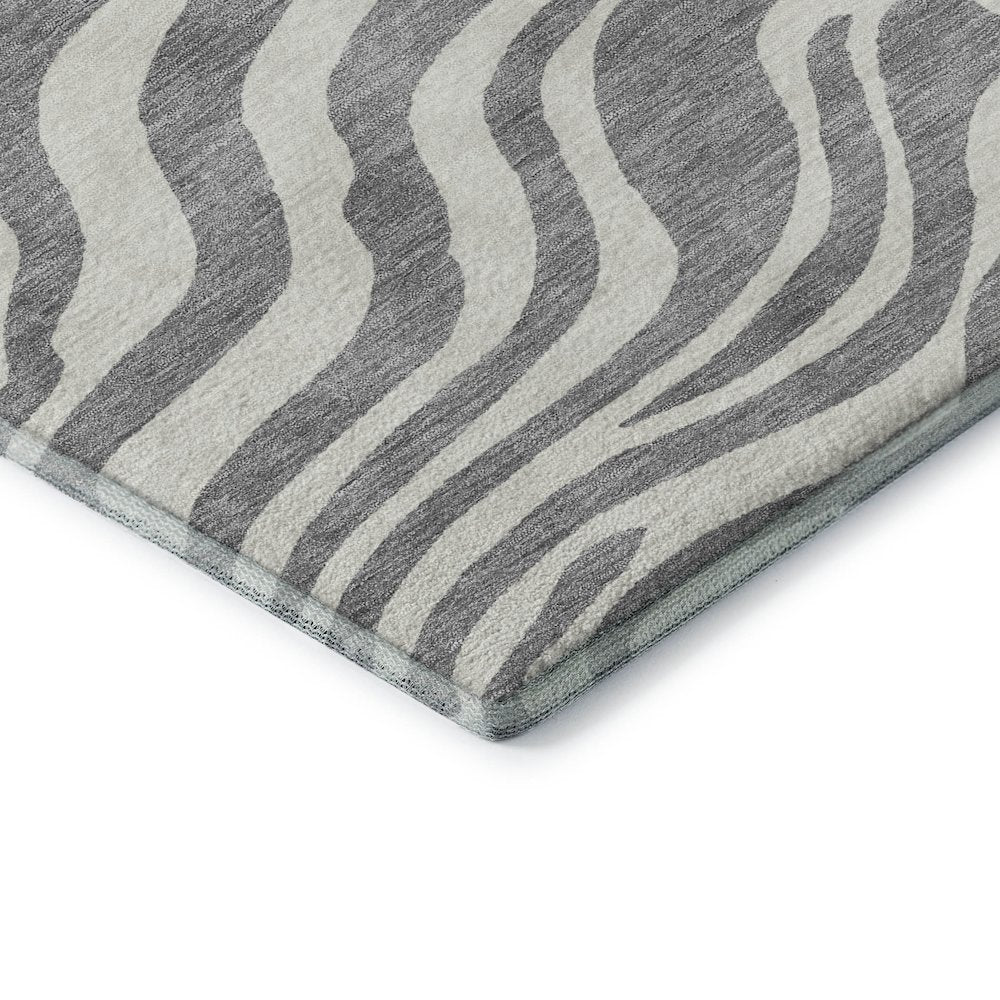 Premium Machine Washable Mayfield AMF1042 Gray 5' x 7'6" Rug