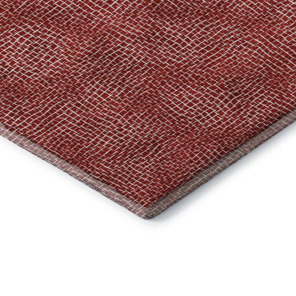 Premium Machine Washable Mayfield AMF1057 Red 5' x 7'6" Rug