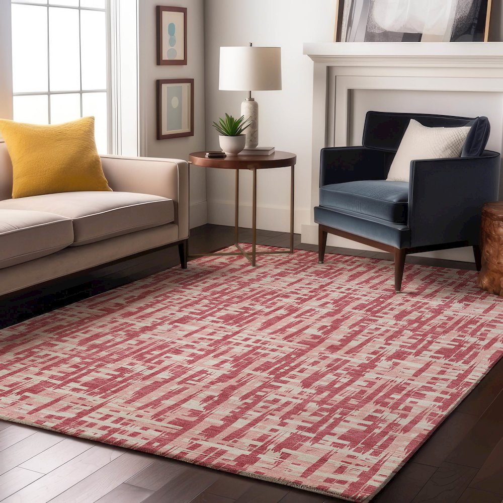Premium Machine Washable Mayfield AMF1059 Blush 9' x 12' Rug