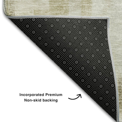 Premium Machine Washable Mayfield AMF1067 Taupe 5' x 7'6" Rug