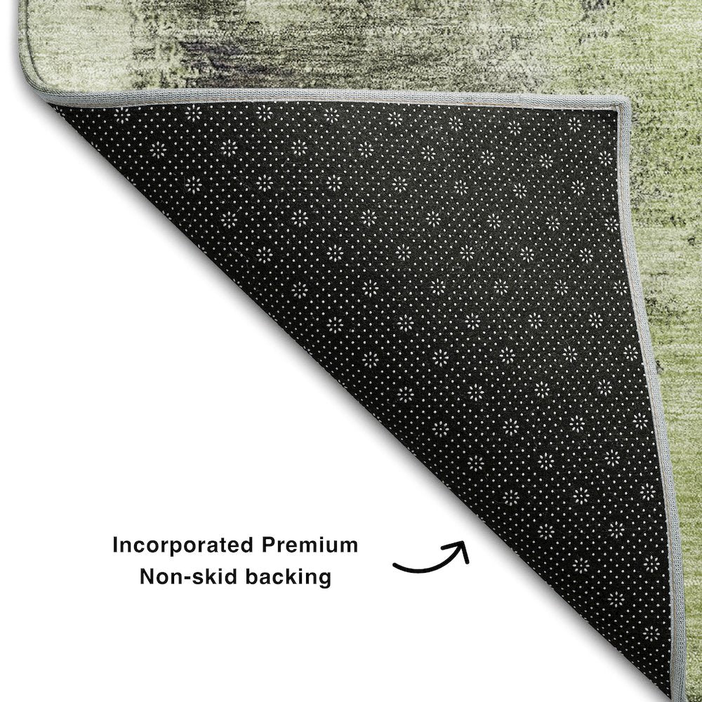 Premium Machine Washable Mayfield AMF1068 Fern 5' x 7'6" Rug